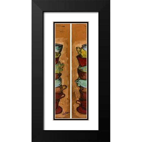 My Cup Runneth Over II Black Modern Wood Framed Art Print with Double Matting by Hebert, Deann