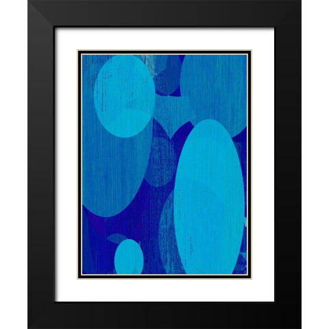 Ocean Ellipses I Black Modern Wood Framed Art Print with Double Matting by Mountain, Ricki