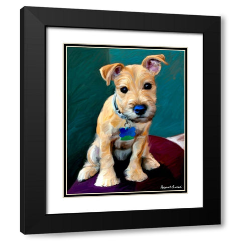 Snack Attack Black Modern Wood Framed Art Print with Double Matting by McClintock, Robert