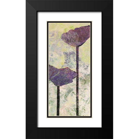 Quad Poppy I Black Modern Wood Framed Art Print with Double Matting by Mountain, Ricki