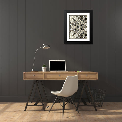 Complex III Black Modern Wood Framed Art Print with Double Matting by Burghardt, James
