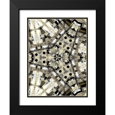 Complex III Black Modern Wood Framed Art Print with Double Matting by Burghardt, James