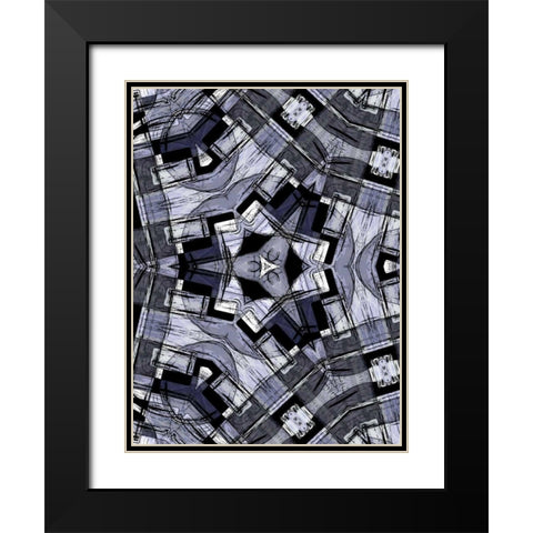 Complex IV Black Modern Wood Framed Art Print with Double Matting by Burghardt, James