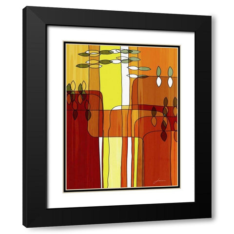 Uplift I Black Modern Wood Framed Art Print with Double Matting by Burghardt, James