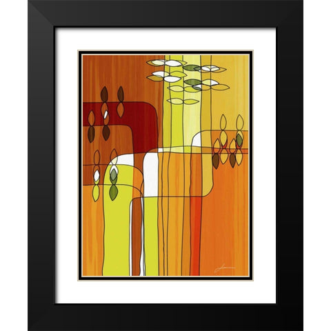 Uplift II Black Modern Wood Framed Art Print with Double Matting by Burghardt, James