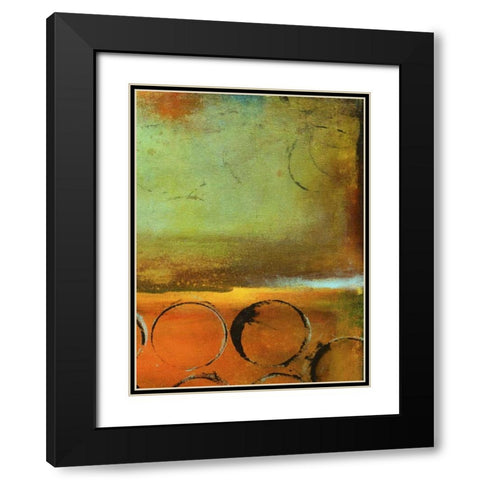 Round the Block II Black Modern Wood Framed Art Print with Double Matting by Ashley, Erin