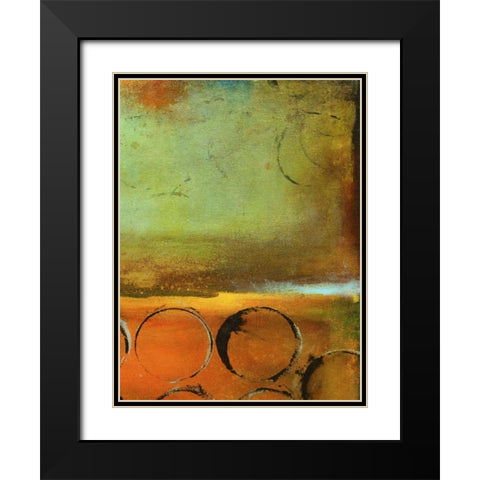 Round the Block II Black Modern Wood Framed Art Print with Double Matting by Ashley, Erin