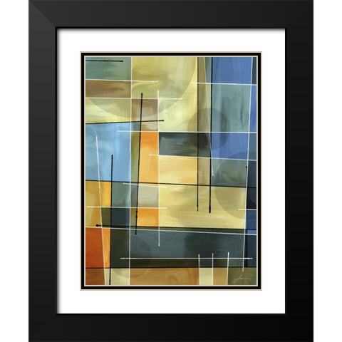 Counter Balance I Black Modern Wood Framed Art Print with Double Matting by Burghardt, James