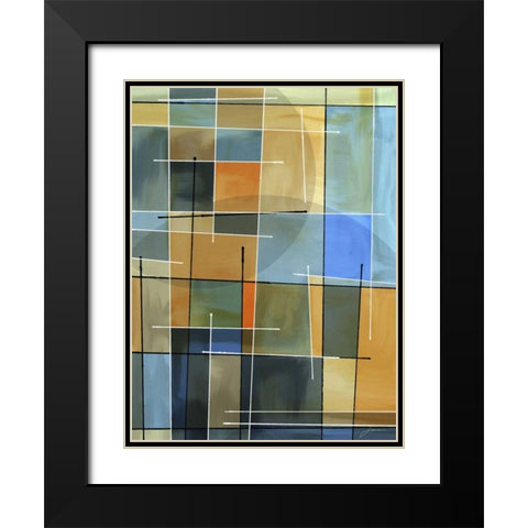 Counter Balance II Black Modern Wood Framed Art Print with Double Matting by Burghardt, James