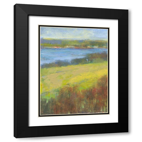 Mountain View I Black Modern Wood Framed Art Print with Double Matting by Thomas, H.