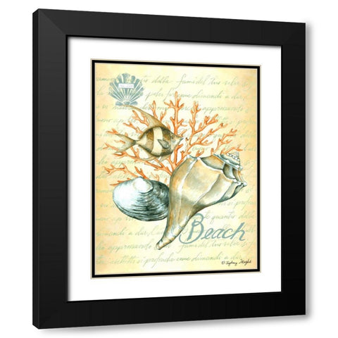 Under The Sea II Black Modern Wood Framed Art Print with Double Matting by Wright, Sydney