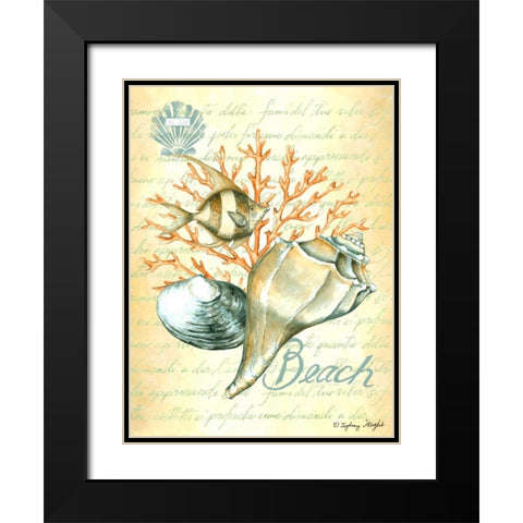 Under The Sea II Black Modern Wood Framed Art Print with Double Matting by Wright, Sydney