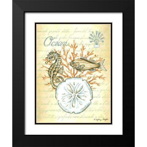 Under The Sea III Black Modern Wood Framed Art Print with Double Matting by Wright, Sydney