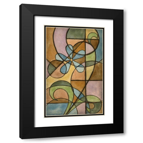 Craftsman Flower I Black Modern Wood Framed Art Print with Double Matting by Higby, Jason