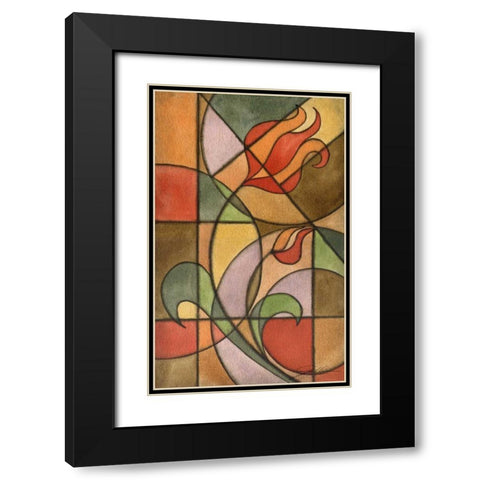 Craftsman Flower II Black Modern Wood Framed Art Print with Double Matting by Higby, Jason