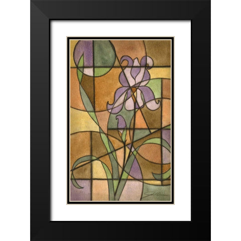Craftsman Flower III Black Modern Wood Framed Art Print with Double Matting by Higby, Jason