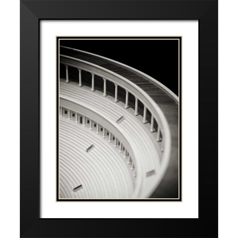 Detail II Black Modern Wood Framed Art Print with Double Matting by Ling, Tang