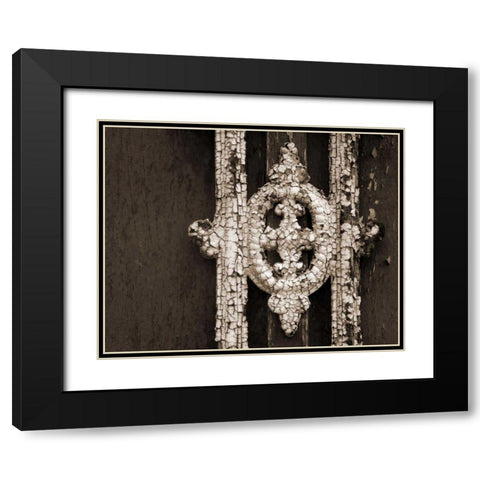 Ornament II Black Modern Wood Framed Art Print with Double Matting by Christensen, Jim