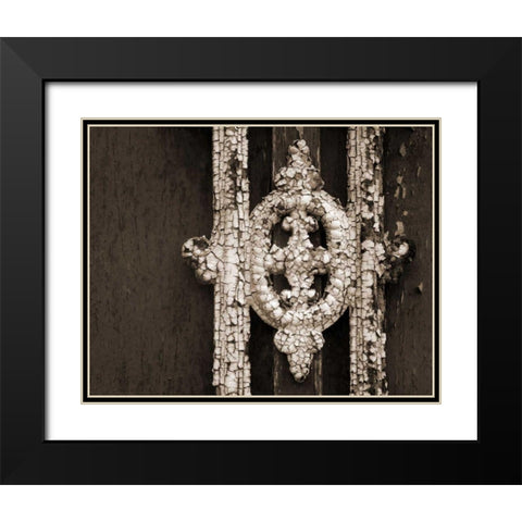 Ornament II Black Modern Wood Framed Art Print with Double Matting by Christensen, Jim