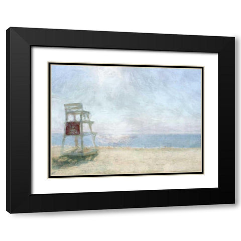 Beach Lookout I Black Modern Wood Framed Art Print with Double Matting by Bay, Noah