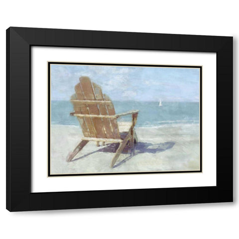 Beach Lookout II Black Modern Wood Framed Art Print with Double Matting by Bay, Noah