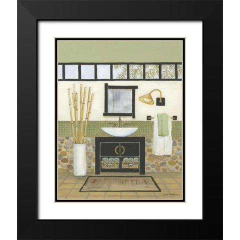 Retreat I Black Modern Wood Framed Art Print with Double Matting by Russell, Wendy