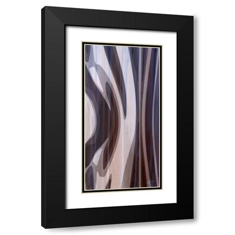 Bentwood Panel I Black Modern Wood Framed Art Print with Double Matting by Burghardt, James