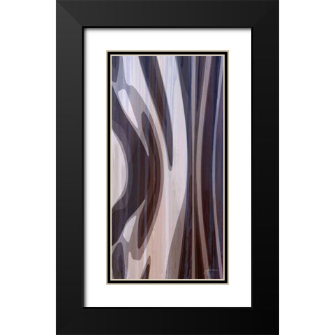Bentwood Panel I Black Modern Wood Framed Art Print with Double Matting by Burghardt, James