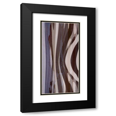 Bentwood Panel III Black Modern Wood Framed Art Print with Double Matting by Burghardt, James
