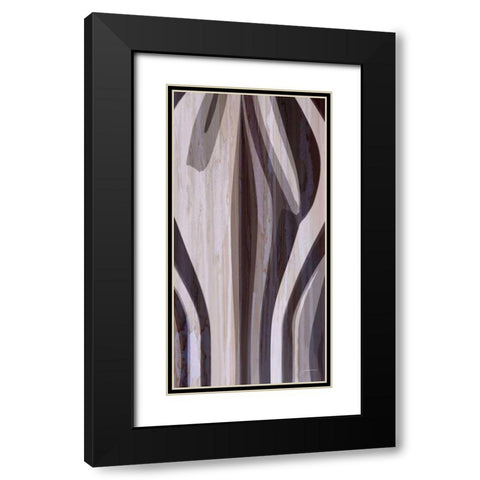 Bentwood Panel V Black Modern Wood Framed Art Print with Double Matting by Burghardt, James
