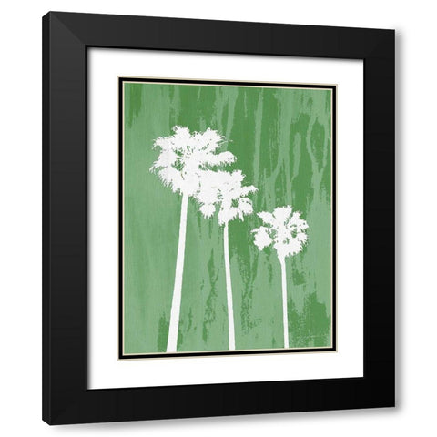 Oasis IV Black Modern Wood Framed Art Print with Double Matting by Burghardt, James