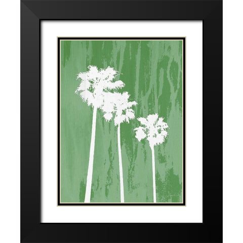 Oasis IV Black Modern Wood Framed Art Print with Double Matting by Burghardt, James