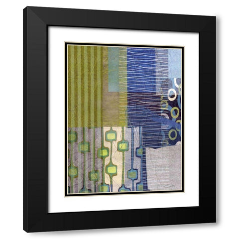 Mix and Match II Black Modern Wood Framed Art Print with Double Matting by Butler, John
