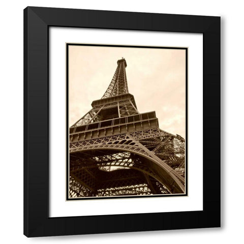 Eiffel Views II Black Modern Wood Framed Art Print with Double Matting by Perry, Rachel