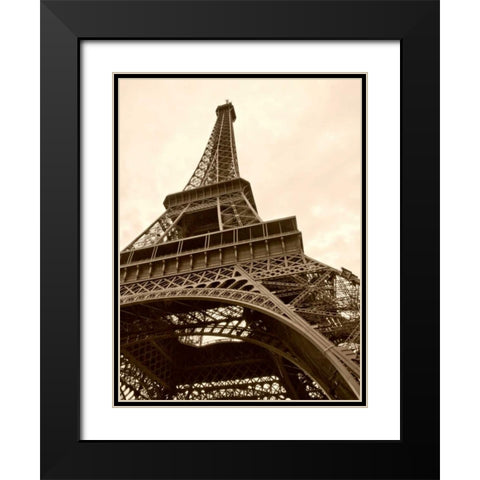 Eiffel Views II Black Modern Wood Framed Art Print with Double Matting by Perry, Rachel