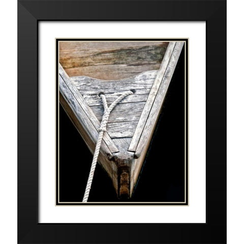 Wooden Rowboats III Black Modern Wood Framed Art Print with Double Matting by Perry, Rachel
