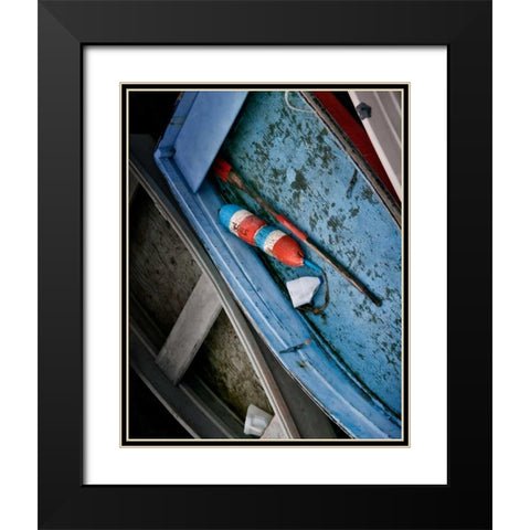 Wooden Rowboats XIII Black Modern Wood Framed Art Print with Double Matting by Perry, Rachel