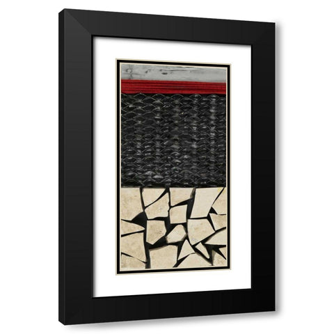 Fragmented I Black Modern Wood Framed Art Print with Double Matting by Avondet, Natalie