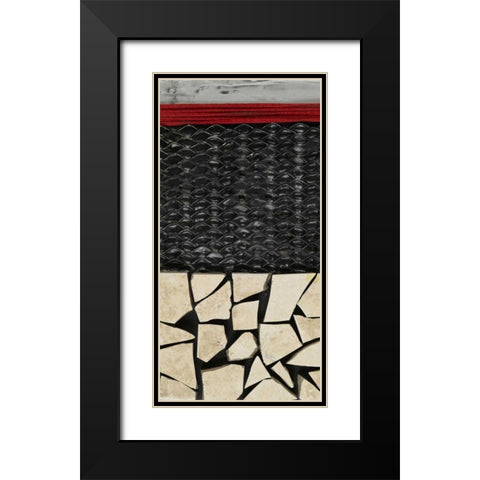 Fragmented I Black Modern Wood Framed Art Print with Double Matting by Avondet, Natalie