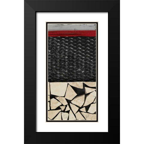 Fragmented II Black Modern Wood Framed Art Print with Double Matting by Avondet, Natalie