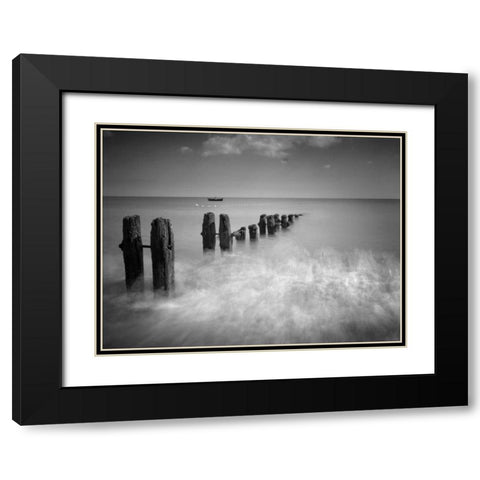 Fast and Slow Black Modern Wood Framed Art Print with Double Matting by Henson, Martin