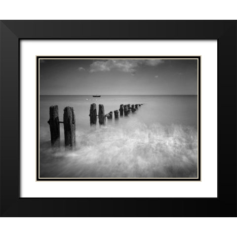 Fast and Slow Black Modern Wood Framed Art Print with Double Matting by Henson, Martin