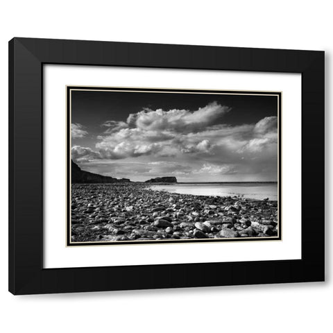 Saltwick Bay Black Modern Wood Framed Art Print with Double Matting by Henson, Martin