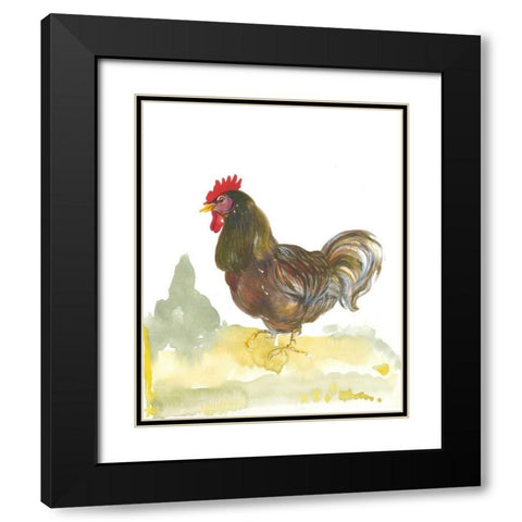 Down Home II Black Modern Wood Framed Art Print with Double Matting by Della-Piana, Elissa