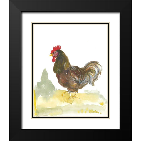 Down Home II Black Modern Wood Framed Art Print with Double Matting by Della-Piana, Elissa