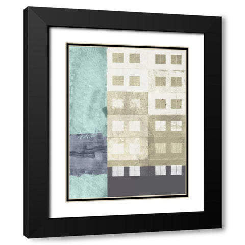 Uptown I Black Modern Wood Framed Art Print with Double Matting by Archie, K.
