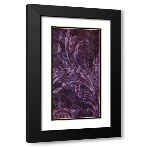 Grape Tart II Black Modern Wood Framed Art Print with Double Matting by Fagalde, Jarman