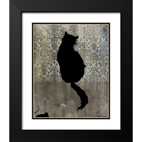 Mouse Hunt I Black Modern Wood Framed Art Print with Double Matting by Ludwig, Alicia