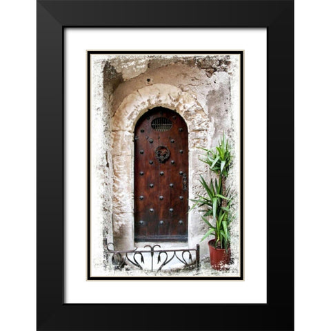 Doors of Europe III Black Modern Wood Framed Art Print with Double Matting by Perry, Rachel