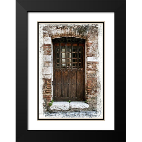 Doors of Europe IV Black Modern Wood Framed Art Print with Double Matting by Perry, Rachel